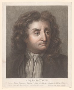 Portrét Jean de La Fontaine J. de la Fontaine. (název na objektu) od Pierre Charles Coqueret