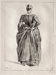 Studie ženy zezadu. od Pierre Charles Trémolière