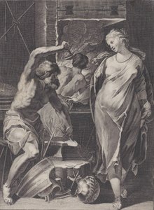 Vulcan ukující Achilleovo brnění, 1624-75.