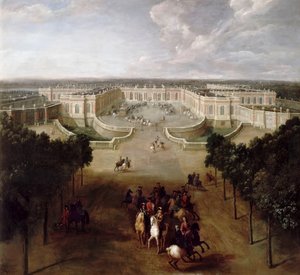 Pohled na Grand Trianon z Avenue