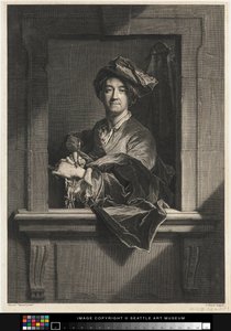 Rytina portrétu Hyacintha Rigauda, konec 17. století-18. století