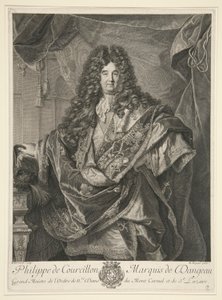 Philippe de Courcillon, markýz z Dangeau od Pierre Drevet