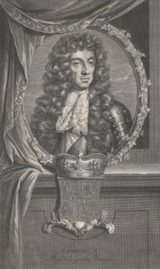 Portrét Karla II od Pierre Drevet