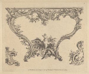 Design pro konzolový stůl, 1752.