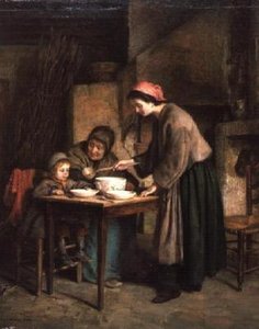 Interiér chaty od Pierre Edouard Frere