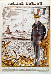 Admirál Francois Darlan, velitel francouzského námořnictva, 1940 od Pierre Falke