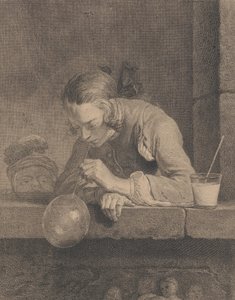 Mýdlové bubliny, 1739. od Pierre Filloeul