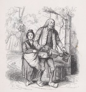 The Blind Man of Bagnolet from The Complete Works of Béranger, 1836. od Pierre Francois Godard