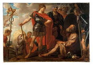 Alexandra a Diogena od Pierre François Antoine de Goesin