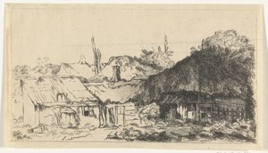 Nedokončená krajina od Pierre François Basan (workshop of)