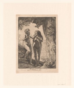 Adam a Eva od Pierre François Basan