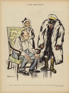 Pohár Gordona Bennetta. Ilustrace pro Le Rire