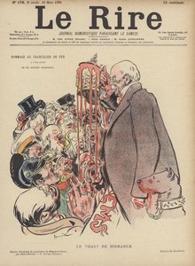 Bismarckův přípitek. Ilustrace pro Le Rire