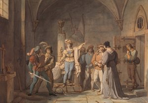 Johanka z Arku uvězněna v Rouenu, 1819.