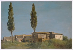 Fabrique ve vile Farnese: dva topoly ... od Pierre Henri de Valenciennes