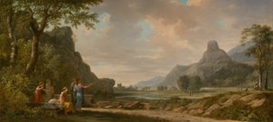 Hora Athos vytesaná jako památník Alexandra Velikého od Pierre Henri de Valenciennes