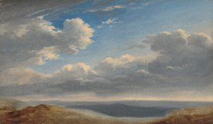 Studie mraků nad římskou Campagna od Pierre Henri de Valenciennes
