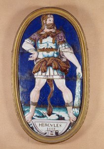 Hercules, 1559 (malovaný smalt) od Pierre I Courteys