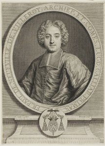 Portrét Francois-Paul de Neufville de Villeroy od Pierre Imbert Drevet