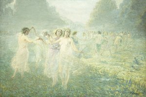 Ranní tanec Sylfů; Ranní kolo Sylfidů od Pierre Jacques Dierckx