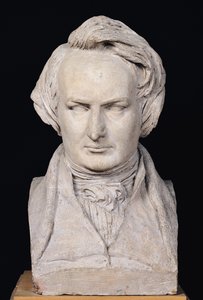 Busta Victora Huga (1802-85) ve věku 35 let, 1837 (sádra)