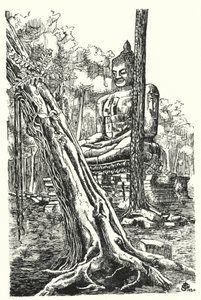Buddha z Tep Pranam (rytina)