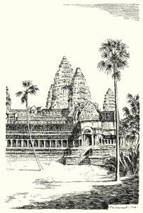 Věže Angkor Vat (rytina)
