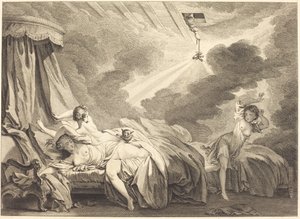 Ohňostroje od Pierre Laurent Auvray after Jean Honoré Fragonard