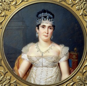Portrét císařovny Josephine de Beauharnais (Marie Josephe Rose de Tascher de La Pagerie) od Pierre Louis Bouvier