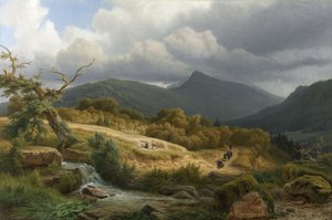 Hřbitov v Baden-Badenu od Pierre Louis Dubourcq
