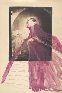 [La Comtesse u stolu s rukou v tvář], 60. léta 19. století. od Pierre Louis Pierson