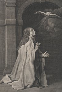 Vidění holubice svaté Terezy z Avily, ca. 1650.