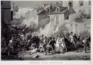 Obrana barikády během červencové revoluce (29 od Pierre Martinet