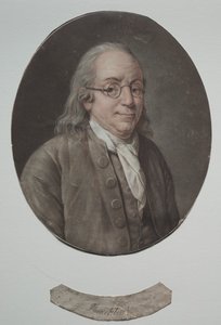 Benjamin Franklin od Pierre Michel Alix