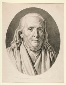 Benjamin Franklin, podle sochy Jean-Antoine Houdona od Pierre Michel Alix