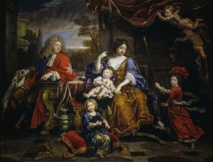 Francouzský velkovévoda a jeho rodina od Pierre Mignard