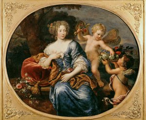 Madame de Montespan, milenka Ludvíka XIV... (malba na plátně) od Pierre Mignard