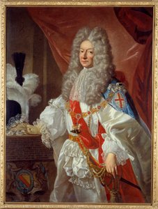 Portrét Antonina Nompar de Caumont, vévoda z Lauzun (1633-1723) marechal z Francie a manželka Grande Mademoiselle, vévodkyně z Montpensier Obraz od Pierra Mignarda (1612-1695) La Rochelle 17. století, musee des Beaux Arts - Portrét Antonína