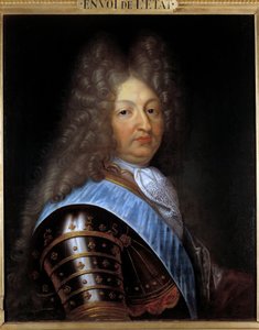 Portrét velkého delfína (1661-1711), syna Ludvíka XIV. Obraz od Pierra Mignarda (1612-1695) Slunce ze 17. století. 0,60 X 0,73 m Troyes. Muzeum výtvarných umění od Pierre Mignard
