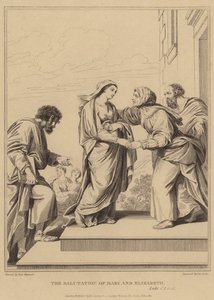 Pozdravení Marie a Alžběty, Lukáš od Pierre Mignard