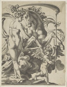Saturn a nymfa Philyra od Pierre Milan