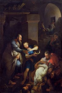 Pohřeb Tobiáše jeho krajany, 1733 od Pierre Parrocel