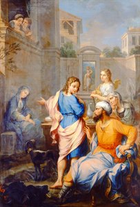 Tobias žádá Raguela o svou dceru, Sarah, ruku v manželství, 1733