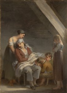 Smutkem zasažená rodina, 1821