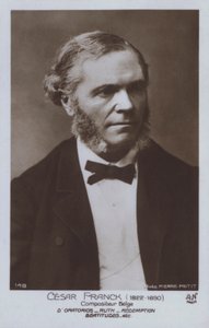 Cesar Franck , belgický skladatel a pianista (č/b foto) od Pierre Petit