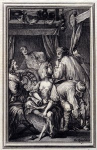 Le Cradle - v "" Příběhy a povídky ve verších "" Jean La Fontaine. 1776. Ilustrace P. P. Choffard.
