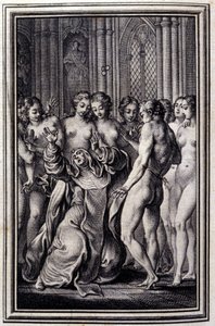 Le Glouches - v "" Příběhy a povídky ve verších "" Jean La Fontaine. 1776. Ilustrace P. P. Choffard.