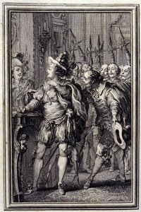 Mona Lisa - v "" Příběhy a povídky ve verších "" Jean La Fontaine. 1776. Ilustrace P. P. Choffard. od Pierre Philippe Choffard