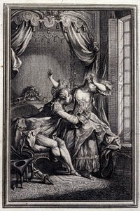 Richard Minulto - v "" Příběhy a povídky ve verších "" Jean La Fontaine. 1776. Ilustrace P. P. Choffard.