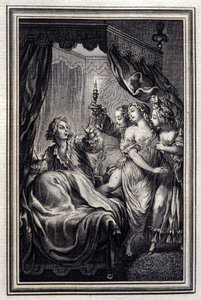Nikdy si nevšimneme všeho – v „Tales et nouvelles en vers“ od Jean La Fontaine. 1776. Ilustrace P.P. Choffard. od Pierre Philippe Choffard